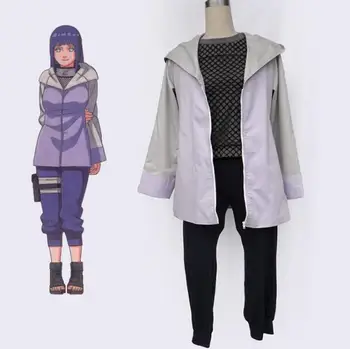 

Custom Made Japanese Anime NARUTO Hyuga Hinata The Third Generation Cosplay Costume Performance Woman Suits