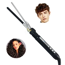 

7 Mm Hair Curler Wand Curling Iron Slim Curls Hair Crimper Rollers Machine Tourmaline Ceramic Barrel Wand for Short Long Hair