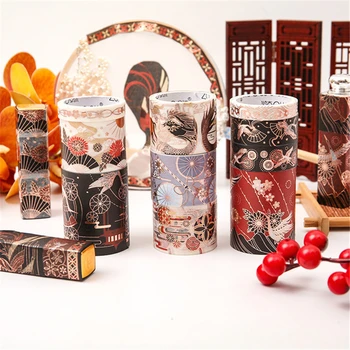 

Washi Tape Set Creative Vintage Freshness Stickers Bronzing Notebooks And Journals DIY Decoration Paper Sticker