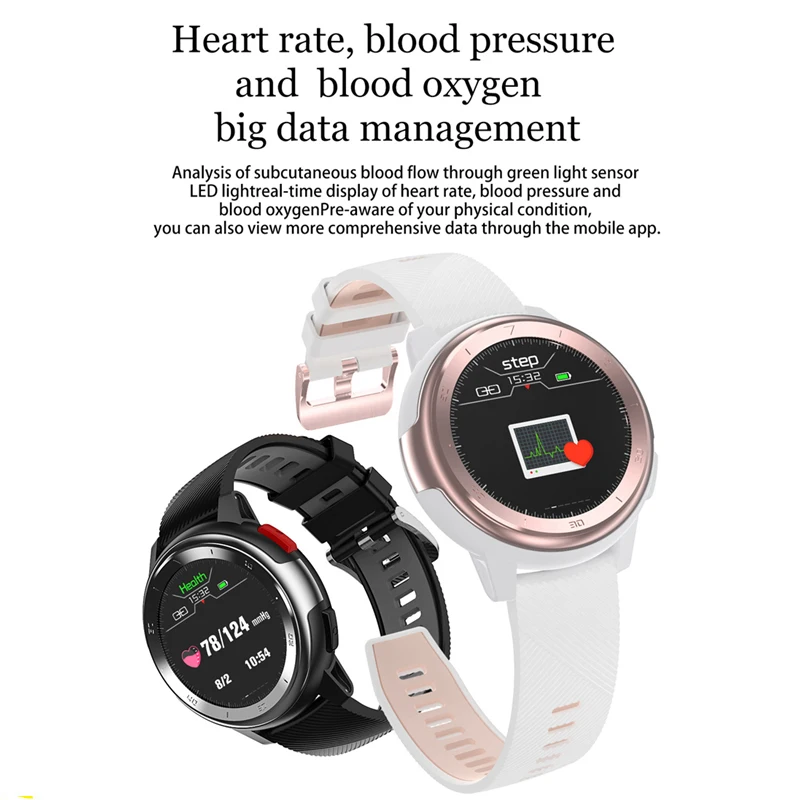 Eseed DT68 smart watch men IP68 waterproof 1.2 inch full touch screen 30 days long standby ECG smartwatch for iphone samsuang Eseed DT68 smart watch men IP68 waterproof 1.2 inch full touch screen 30 days long standby ECG smartwatch for iphone samsuang