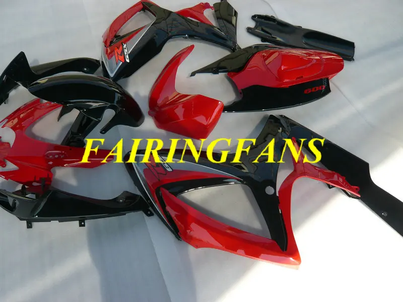 Комплект обтекателей для мотоцикла GSXR600 750 K6 06 07 GSXR 600 GSXR750 2006 2007 красный черный Обтекатели кузова+ подарки SC98