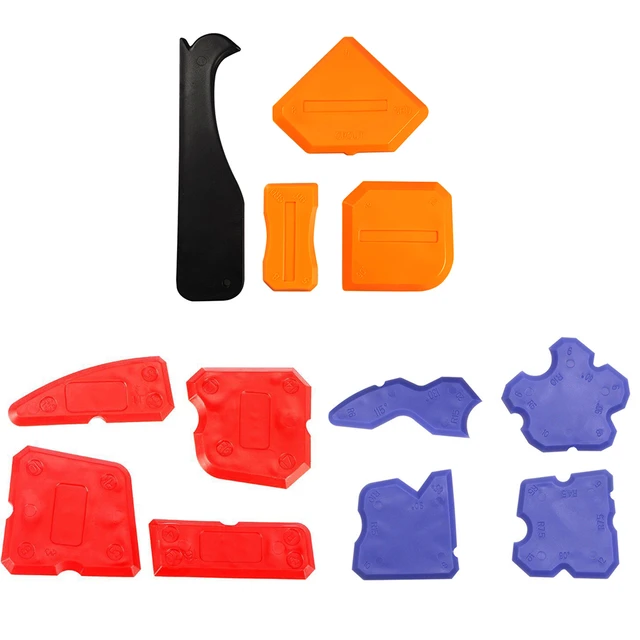 Kit d'outils de calfeutrage en Silicone, 4 pièces, Joint d'étanchéité,  grattoir, calfeutrage, porte, fenêtre, sol, carrelage, mastic, coulis,  spatule - AliExpress