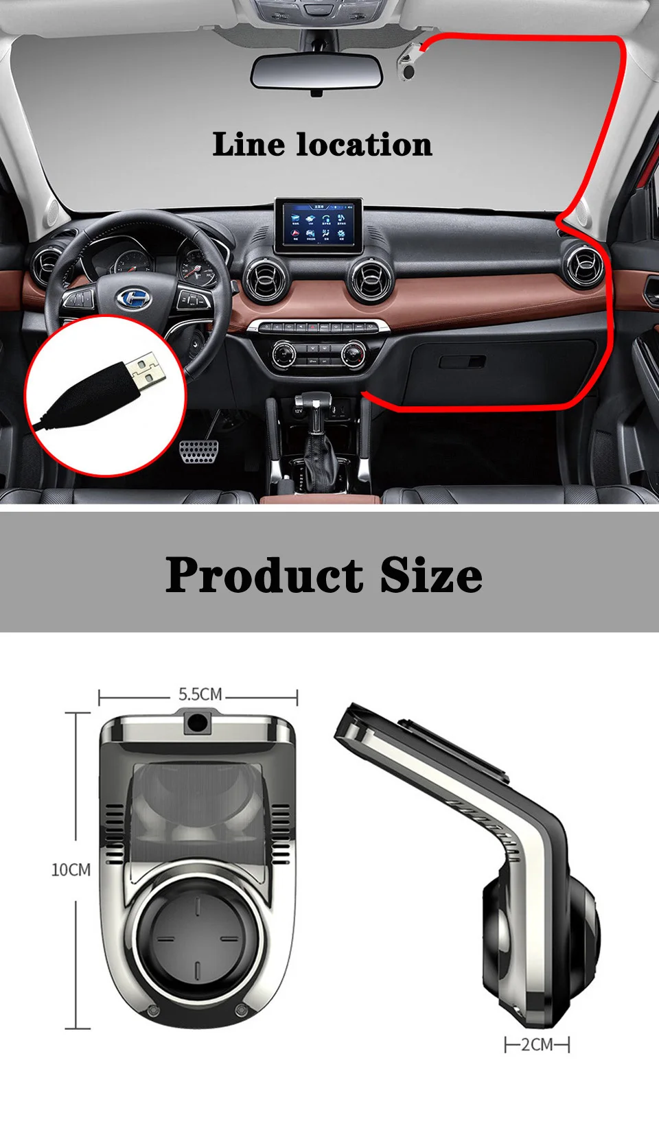 USB Android ADAS Автомобильный видеорегистратор Full HD Автомобильный видеорегистратор Камера ночного видения авто видео рекордер скрытого типа для Android мультимедийный плеер