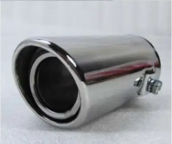 

51mm Inlet Diameter Stainless Steel Slanting Round Exhaust Muffler Pipe Modified Tail Throat A2X