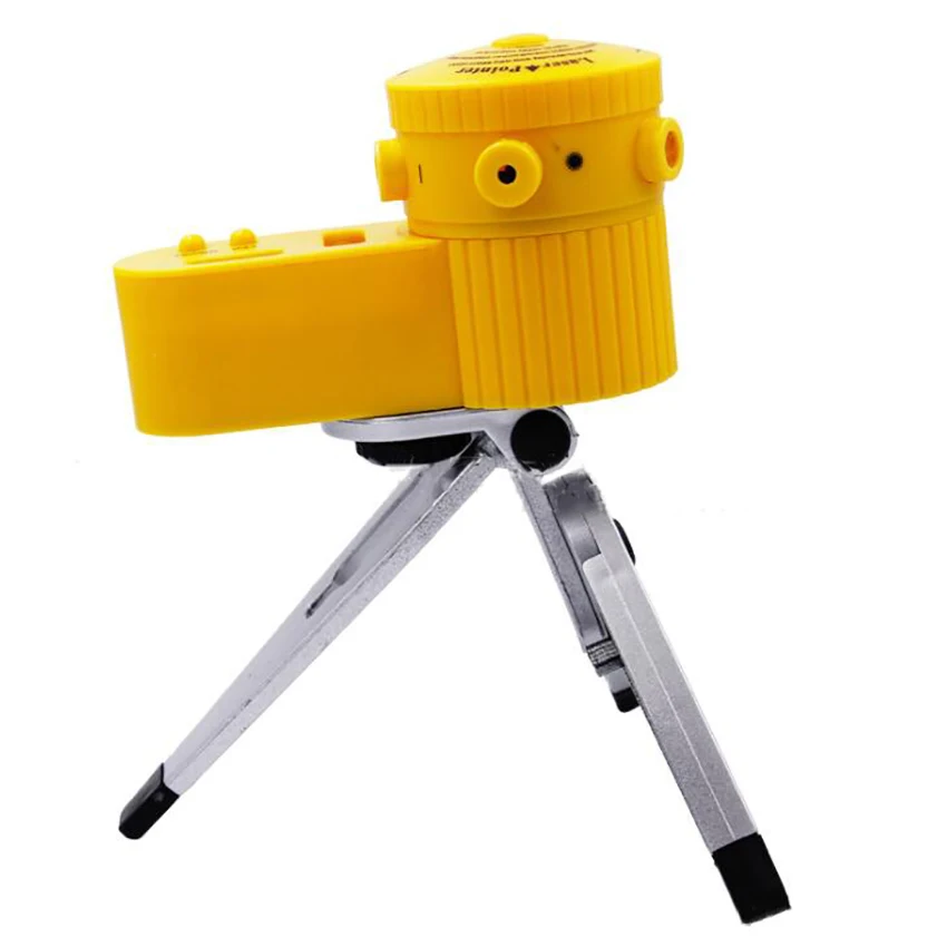 1 Set 2 Lines Laser Level with 3-legs Bracket, Horizontal/Vertical/Cross-Line, Portable Laser Level Measure for Hanging Pictures