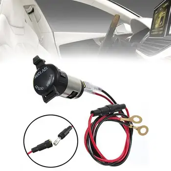 

12V Car Boat Tractor Cigarette Lighter Power Socket Lighter Car Female Metal Power Socket Cigarette Seat Gps Outlet Plug Ty P0Z7