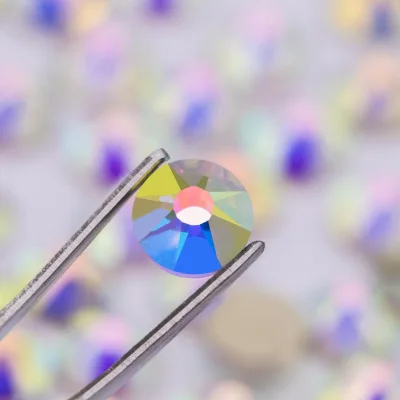 crystal AB 8 больших+ 8 маленьких 2088 граней для ногтей, Стразы для ногтей, стразы с плоской задней стороной, Стразы для украшения, хрустальные камни - Цвет: crystal AB