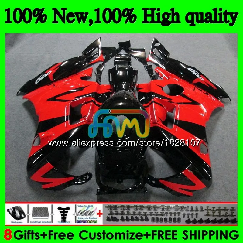 Комплект+ майка для HONDA CBR600FS CBR 600F3 красного и черного цвета на рост 95 96 97 98 3BS. 112 CBR 600 FS CBR600 F3 CBR600F3 1995 1996 1997 1998 обтекатель