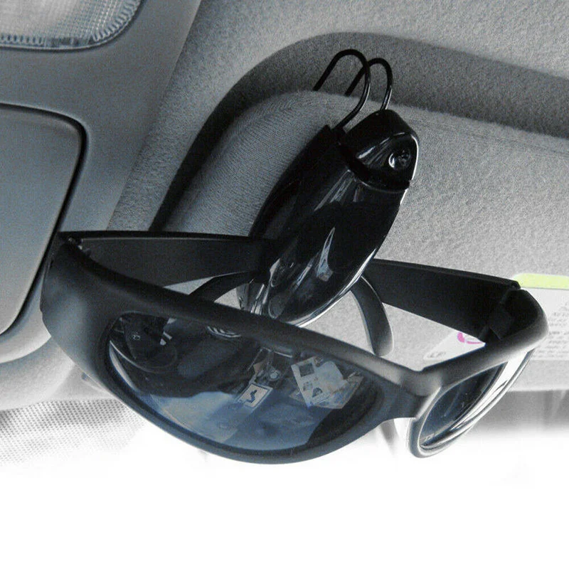 Universal Car Auto Sun Visor Glasses Box Sunglasses Clip Card Ticket Holder Fastener Pen Case