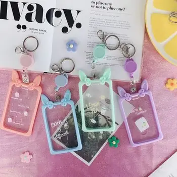 

Cute Cartoon Retractable Badge Card Holder Nurse Doctor Exhibition Pull Key ID Name Card Badge Holder School Office Supplies
