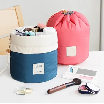 

Women Travel Cosmetic Bag Lazy Drawstring Portable Packing Make Up Bags Large Capacity Pouch Makeup Storage Case @C02