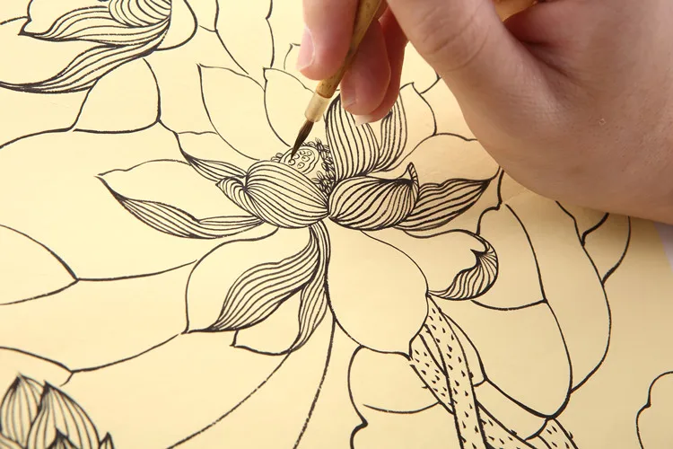 2 Stück Kalligrafie-Stifte für kursivschriftliche Schrift, kleine Pinsel für chinesische Malerei, feine Linienpinsel, chinesische Kalligrafie-Pinsel für Anfänger – Detail 10
