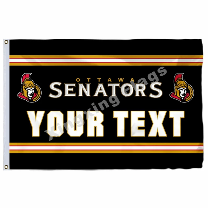 Ottawa Senators Национальный флаг 3ft x 5ft полиэстер Ottawa сенатор баннер Размер № 4 90X150 см пользовательский флаг
