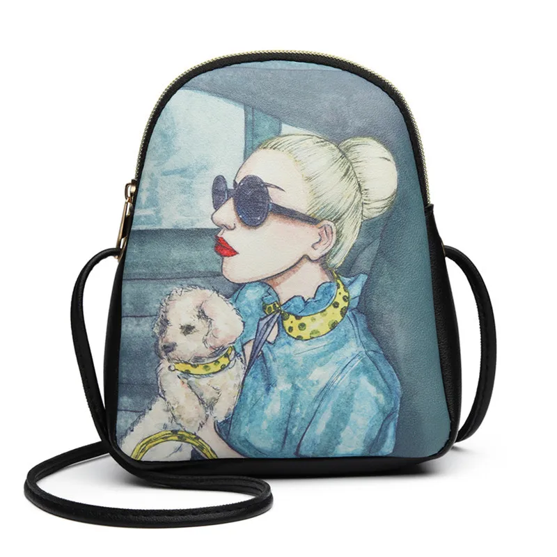 

A Generation of Fat Women's Shell-Type Printed Wind Mobile Phone Bag 2018 Autumn And Winter Korean-style New Style Shoulder Bag