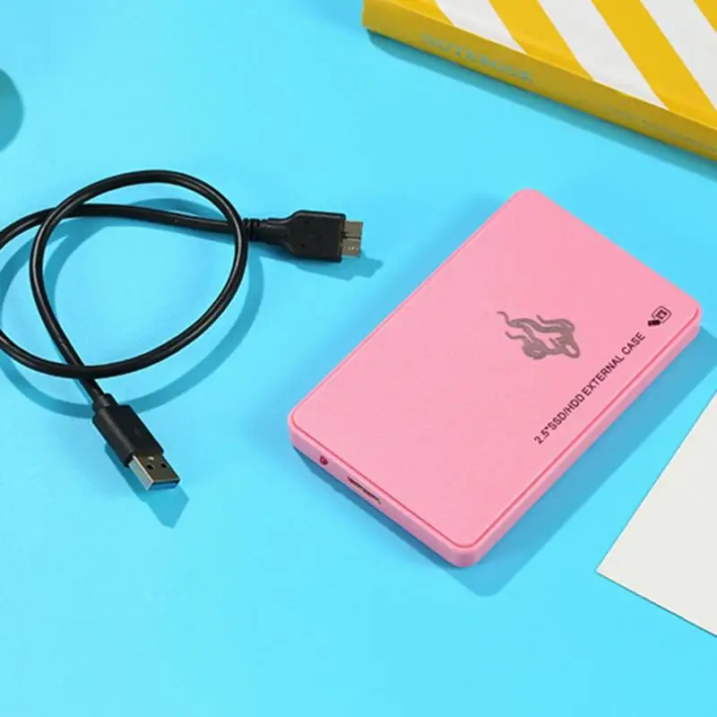 2,5 дюймовый корпус для жесткого диска Портативный 2 ТБ SATA USB 3,0 внешний жесткий диск чехол для SSD, HDD для настольного ноутбука