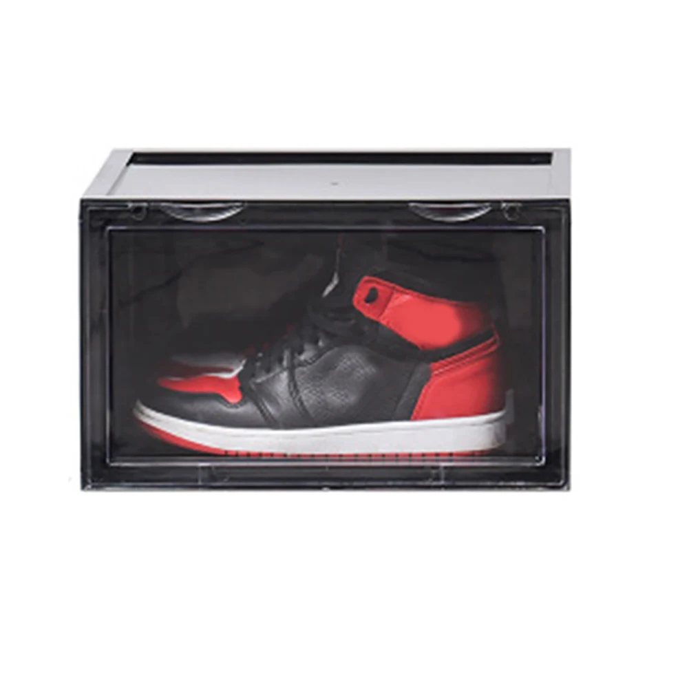 

Sneaker Shoe Box Acrylic Sneaker Display Box Shoes Storage Case Organizers Stackable Foldable @LS