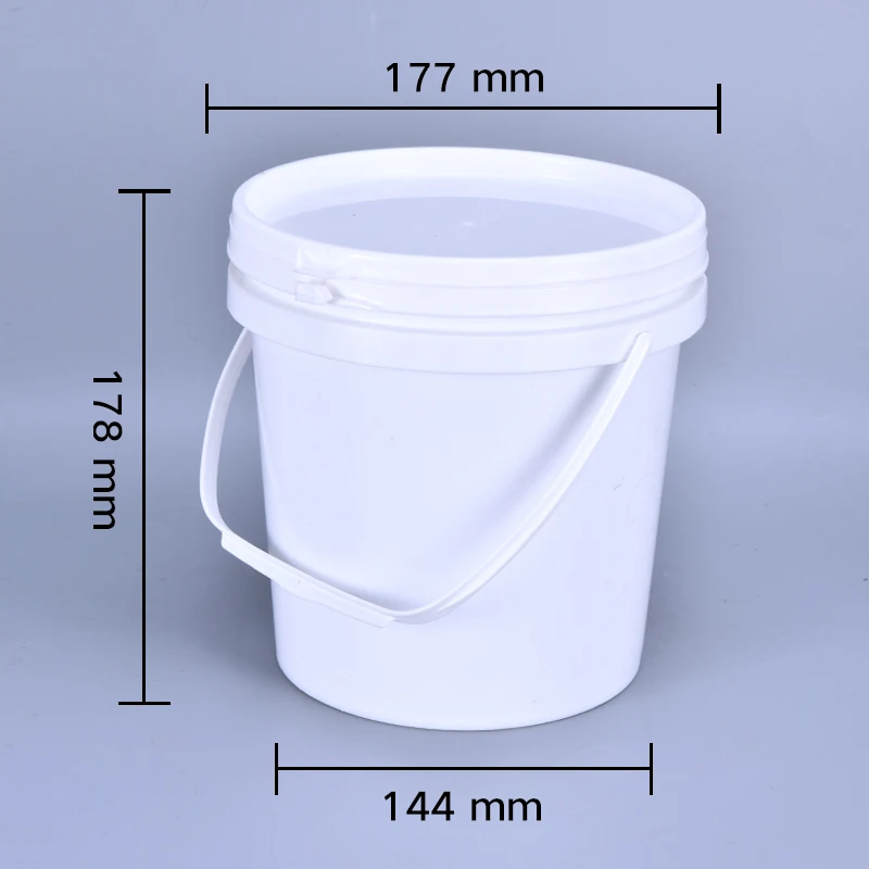 Пластиковое ведро UMETASS 3L с ручкой и крышкой многофункциональный контейнер для