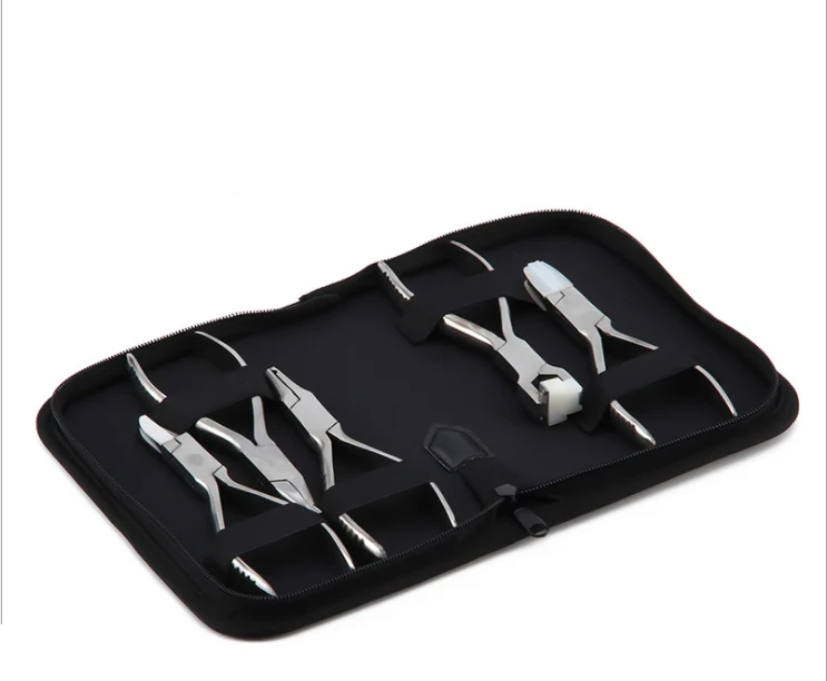 5Pcs Optical Plier Set Glasses Tool Kit Nylon Pocket