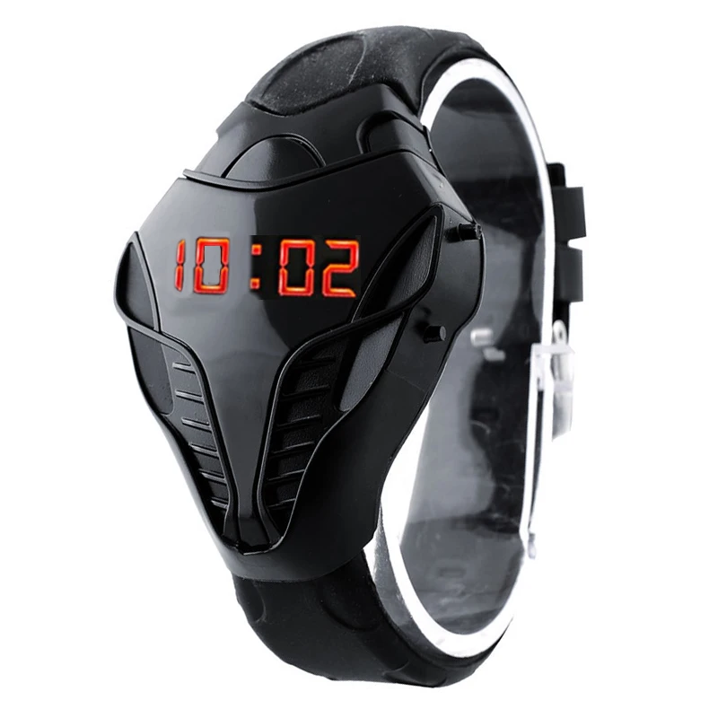 

Fashion Creative Watches Men Fashion Triangle Cobra Watches Men LED Digital Watches Men Sports Watches Plastic Relogio Masculino