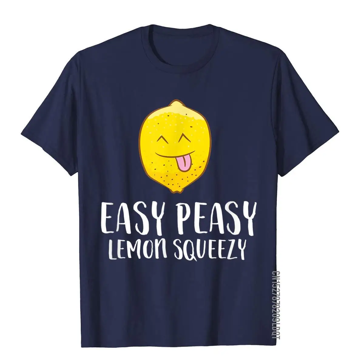 Lemonade Summer Lemons Easy Peasy Lemon Squeezy T-Shirt__B14312navy