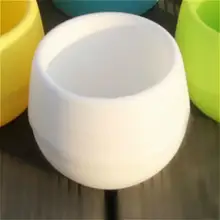 Круглые красочные вазы современные мини пластиковые цветочные горшки настольные цветочные горшки Цветочная корзина для домашнего сада офисные украшения