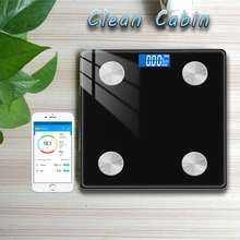 

Weight Scale Body Fat Scale Smart Bluetooth Tempered Glass LCD Display Bathroom Scale Home Precision Scale .01g Accuracy Scale