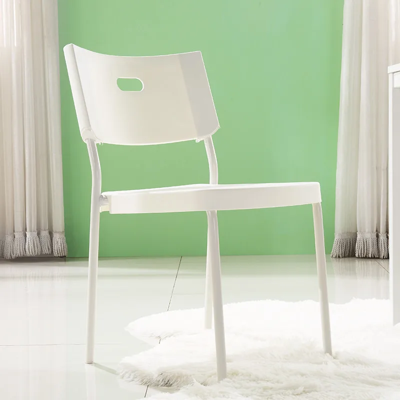 

Plastic Chair Minimalist Modern Office Chair Casual Armchair Adult Northern European-Style Creative Hotel Dining Chair Restauran