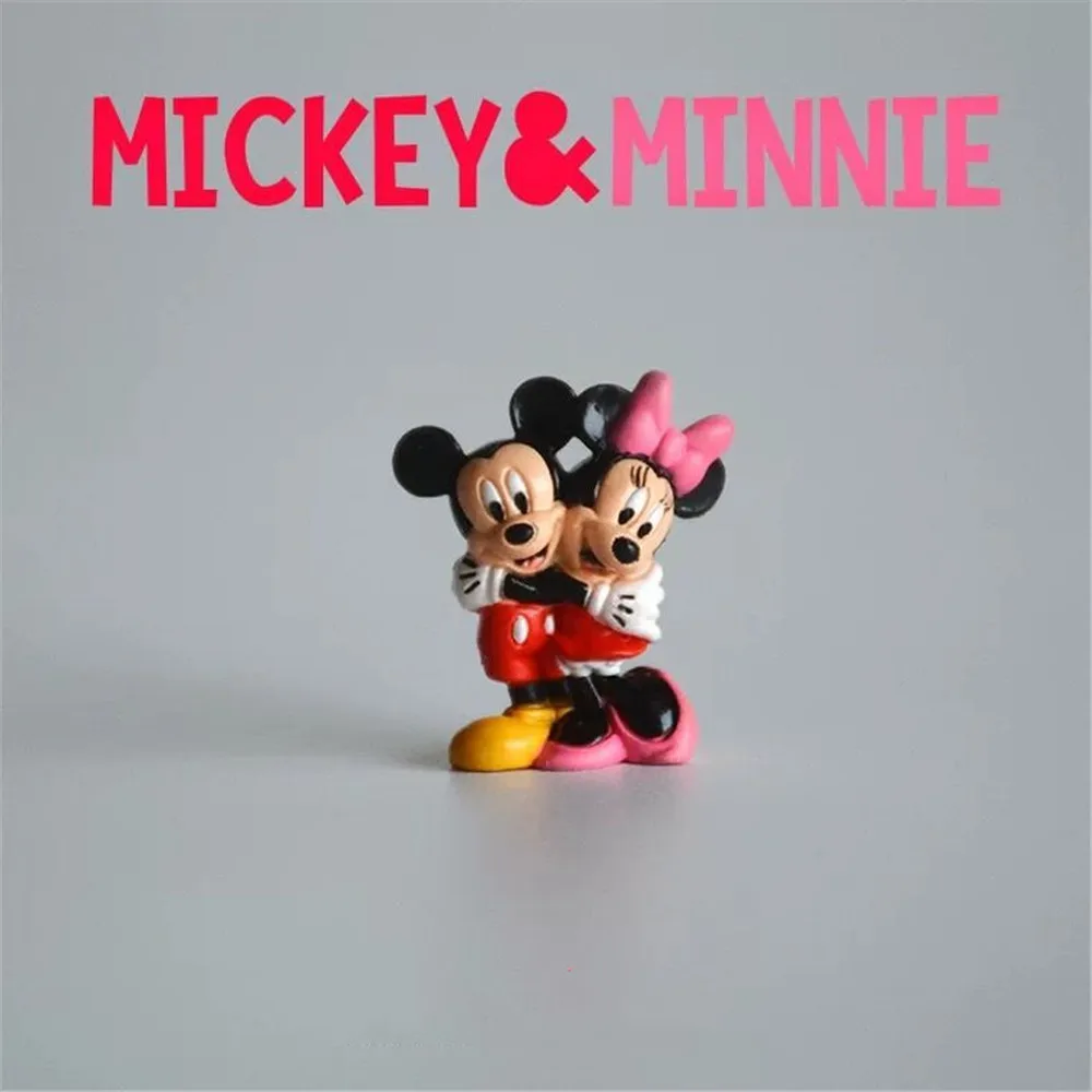 Disney Микки Мышь Минни 2 5 см мини модель плюшевая кукла аниме ПВХ Фигурки