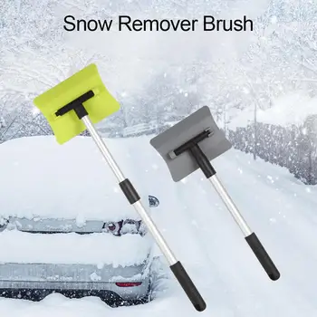 

New Winter Car Snow Remover Brush Telescopic Snow Scraper Deicing Snow Removal And Defrost Aluminum Handle Snow Shovel