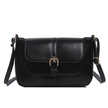 

2020 New Shoulder Leather Women's Handbags Black Fashino Trend Vintage Bag Ladies Handbags Crossbody