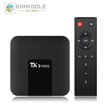 

TX3 Mini Android 7.1 TV BOX 2GB 16GB Amlogic S905W Quad Core Smart TV Box 1G 8G H.265 4K HDMI 2.4GHz WiFi Media Player