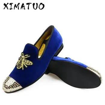 

Men shoes2020 Sneakers Handmade Men's Velvet Loafers Wedding Party Men Shoes Luxury Brand Noble Elegant Dress Shoes for Men