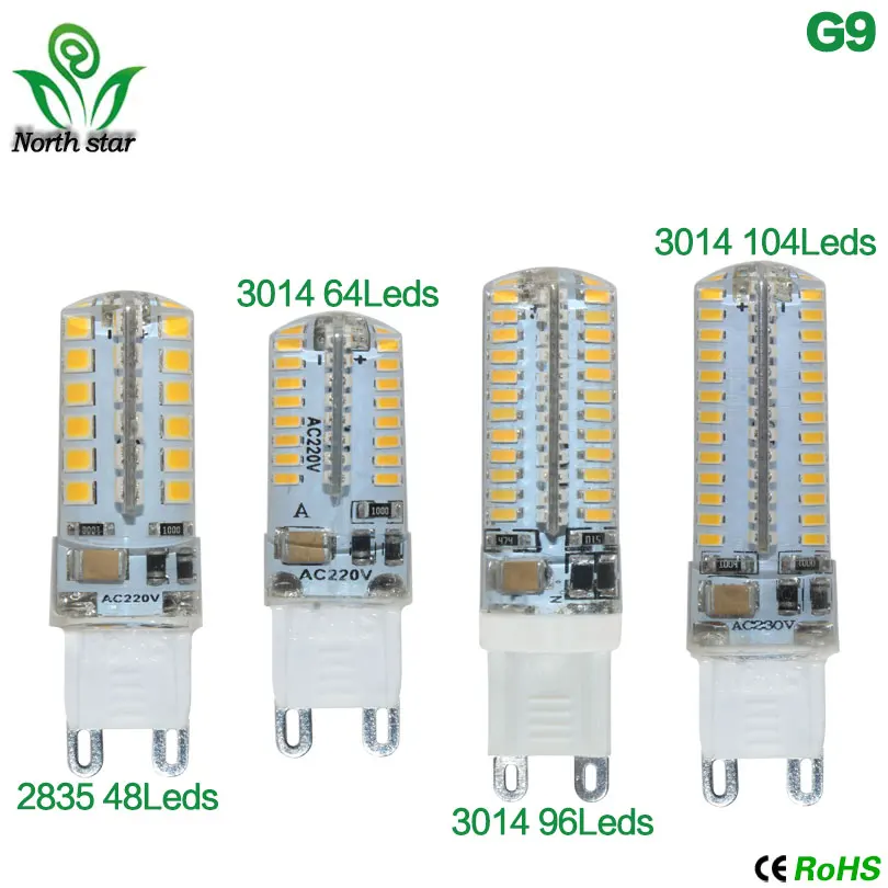 5 шт. мини G9 светодиодный светильник 7 Вт 10 12 AC220V SMD 2835 лампада 360 Угол луча замена
