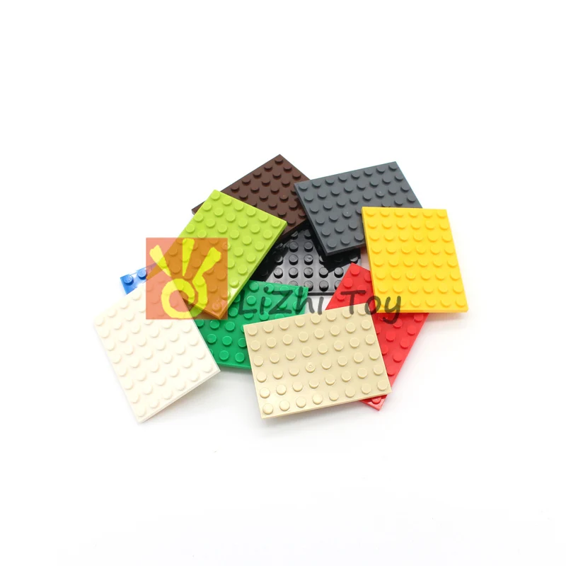 

MOC Brick Parts 3036 Plate 6 x 8 Classic Piece DIY enlighten Building Block Toy Accessory