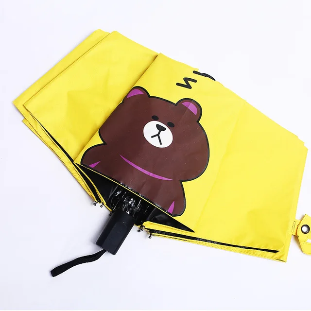 Children's lovely sunshade umbrella，Cartoon Animal Sunscreen Umbrella，Folding Student Umbrella