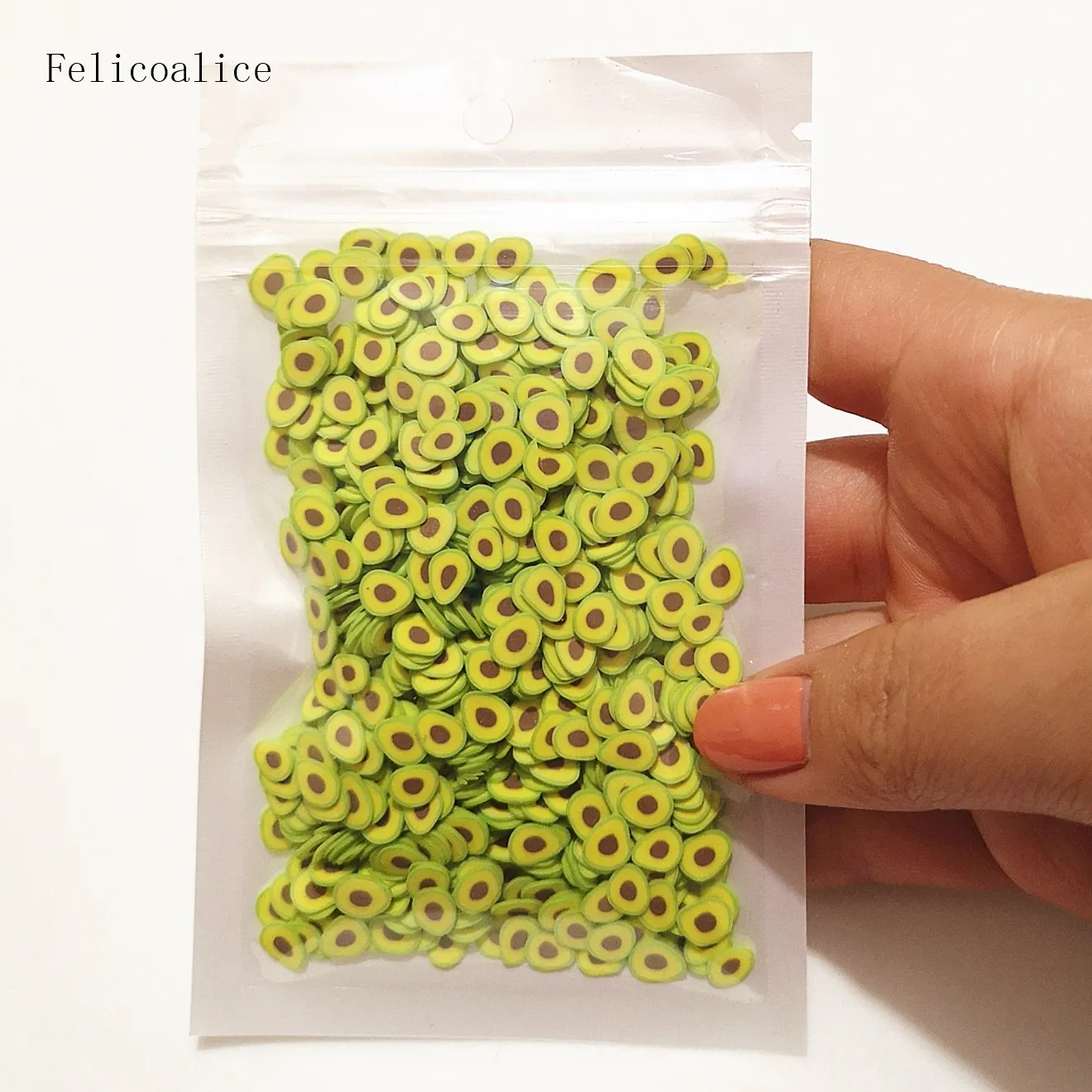 Slime Kit 20g Fluffy Clear DIY Accessories Mini Avocado Fruit Slices