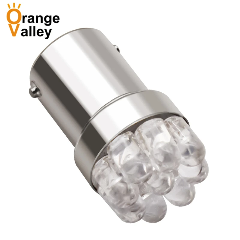 100 шт. оптовая продажа 1156 BA15S P21W S25 7506 R5W чистый белый 9 LED Автомобильный задний свет