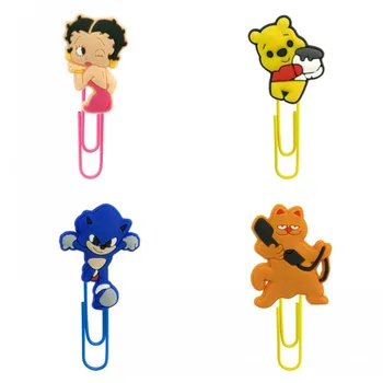 

100PCS Hot Classic Cartoon Bookmarks Paper Clips for Teacher Friends Gifts School Office Supplies Stationery Page Holder