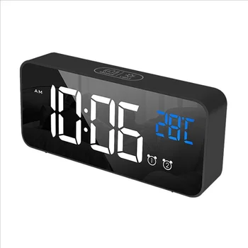 

LED Alarm Clock Large Electronic Display Multifunction Clock Digital Snooze Table Clock Wake Home Decoration Alarm Clock