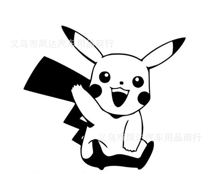 Y022 Пикачу Светоотражающие автомобильного Стикеры Покемон Go Pokemon Прохладный Смешные автомобильные Стикеры