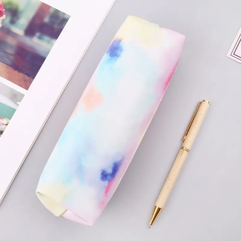 

Kawaii Pencil Case Colorful Pink Makeup Cosmetics Bag Pen Box Storage Pouch Case School Supplies Stationery