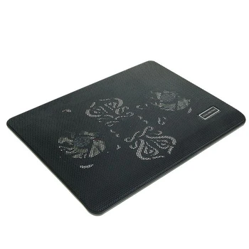 

LuazON laptop cooling pad with LED, 2 coolers, 40 cm wire, black 1527334