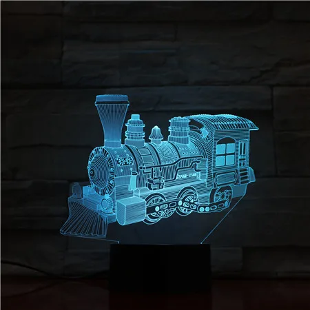 Magiclux Новинка Освещение 3D иллюзия светодиодный светильник Модель поезда ночные светильники для Декор для детских комнат креативные Подарочные Лампы 1679