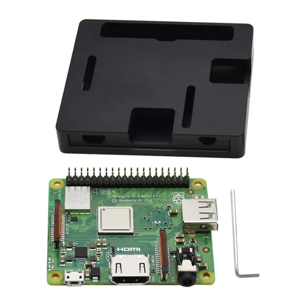 Чехол для Raspberry Pi 3 Model A + алюминиевый чехол с ЧПУ ультратонкий металлический