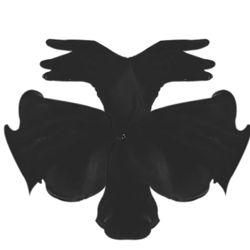 Tanio WG025 eleganckie czarne satynowe ślubne rękawiczki ślubne frezowanie miękki sklep