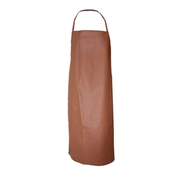 

Waterproof Apron - PU Bib Apron - Kitchen Apron - PU Leather Apron - Brown