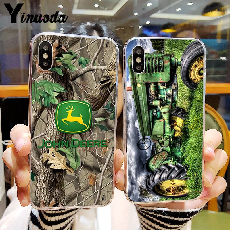 

Yinuoda john deere Pattern TPU Soft Phone Cell Phone Case for iPhone X XS MAX 6 6S 7 7plus 8 8Plus 5 5S XR 11 pro max