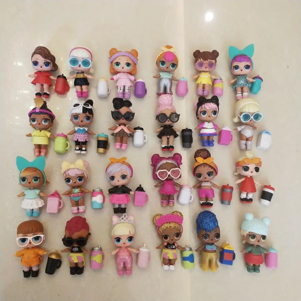 

1pcs LOLs Dolls Toys for Girls with Clothes Glasses Baby Bottle L.O.L Surprise Toy Girls Stroller for Dolls Birthday Gift