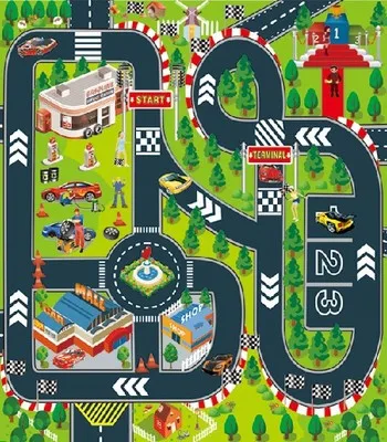 

Star Yang CHILDREN'S Mat Toy Hot Selling Scene Lane Traffic Non-woven Carpet 70 * 80cm Multi--Selectable