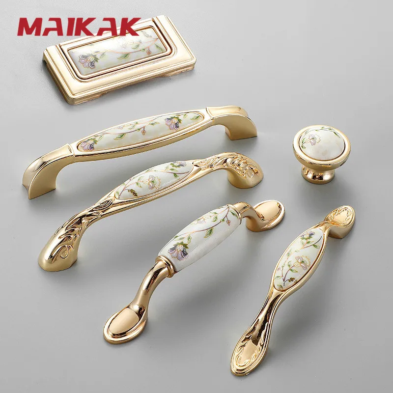 MAIKAK антикварные керамические ручки для шкафов китайские винтажные ящиков